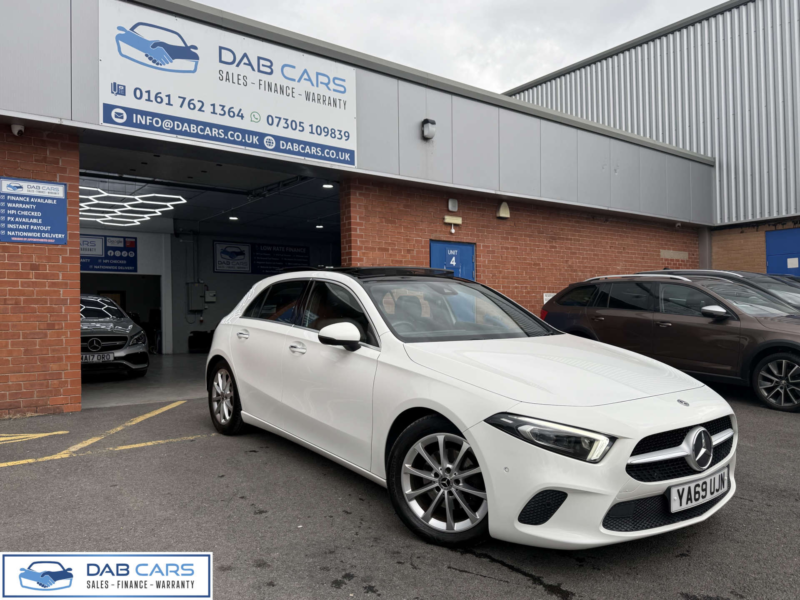 2020 Mercedes-Benz A-Class 1.5 A 180 D Sport Premium+ Auto 5dr in White — image 1