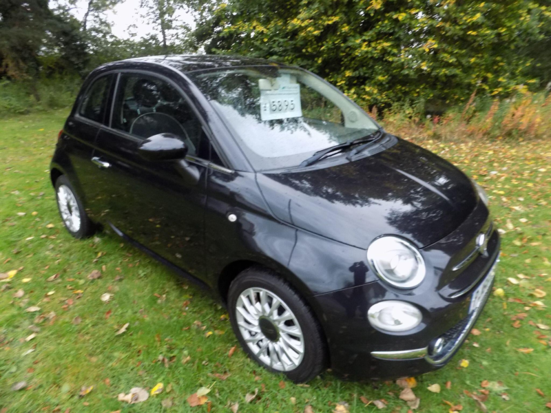 2016 Fiat 500 1.2 Lounge Euro 6 (s/s) 3dr in Black — image 1