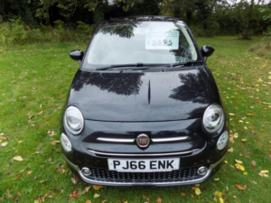 2016 Fiat 500 1.2 Lounge Euro 6 (s/s) 3dr in Black — image 3