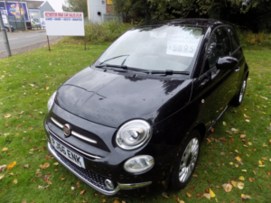 2016 Fiat 500 1.2 Lounge Euro 6 (s/s) 3dr in Black — image 4