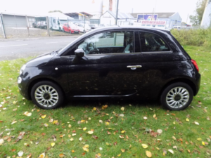 2016 Fiat 500 1.2 Lounge Euro 6 (s/s) 3dr in Black — image 6