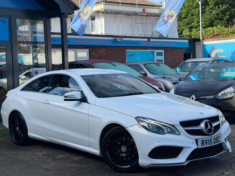 2015 Mercedes-Benz E Class 2.1 E250 Cdi Amg Line G-Tronic+ Euro 5 (s/s) 2dr in White — image 1