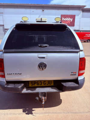 2013 Volkswagen Amarok 2.0 Bitdi Trendline Pickup Double Cab 4dr Diesel Manual 4motion Selectable Euro 5 (180 Ps) in Silver — image 4