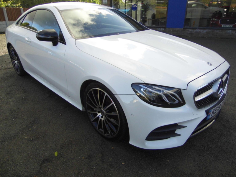 2019 Mercedes-Benz E Class 2.0 E300 Amg Line G-Tronic+ Euro 6 (s/s) 2dr in White — image 1