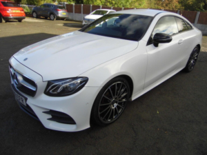 2019 Mercedes-Benz E Class 2.0 E300 Amg Line G-Tronic+ Euro 6 (s/s) 2dr in White — image 3