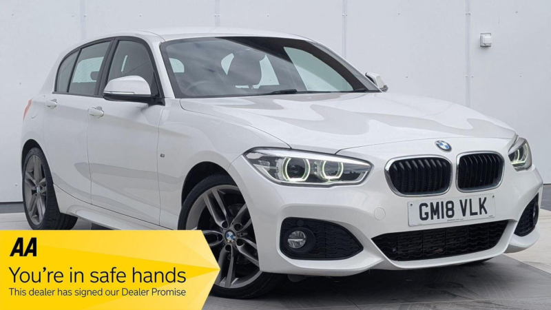 2018 BMW 1 Series 2.0 120d M Sport Auto Xdrive Euro 6 (s/s) 5dr in White — image 1
