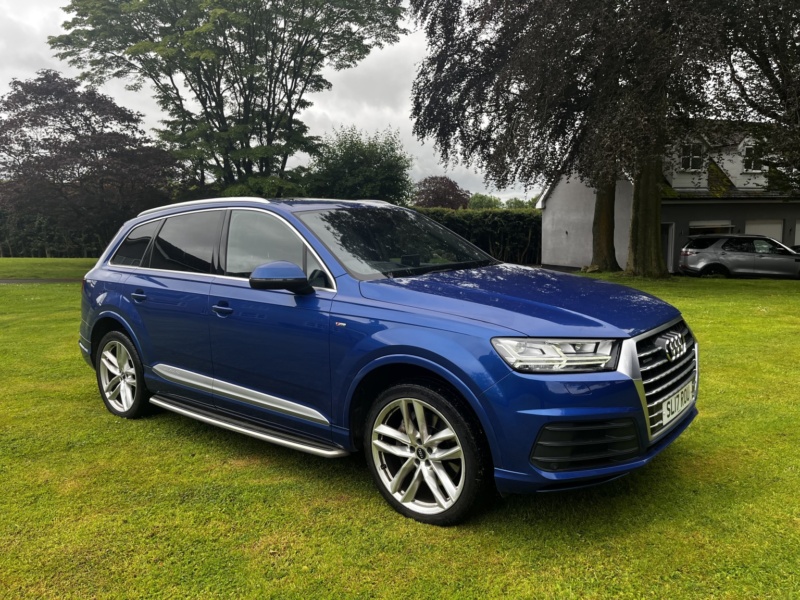 2017 Audi Q7 3.0 Tdi V6 S Line,pan Roof,headup,21s,plus More.fsh in Blue — image 1