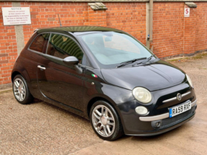 2009 Fiat 500 1.2 Bydiesel Euro 5 3dr in Black — image 2