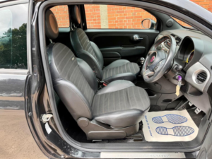 2009 Fiat 500 1.2 Bydiesel Euro 5 3dr in Black — image 3
