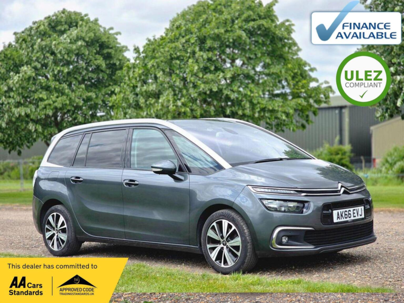 2016 Citroen Grand C4 Picasso 1.6 Bluehdi Flair Eat6 Euro 6 (s/s) 5dr in Grey — image 1