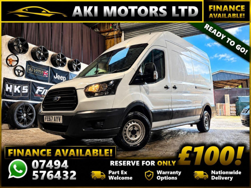 2017 Ford Transit 2.0 350 Ecoblue Rwd L3 H3 Euro 6 5dr in White — image 1