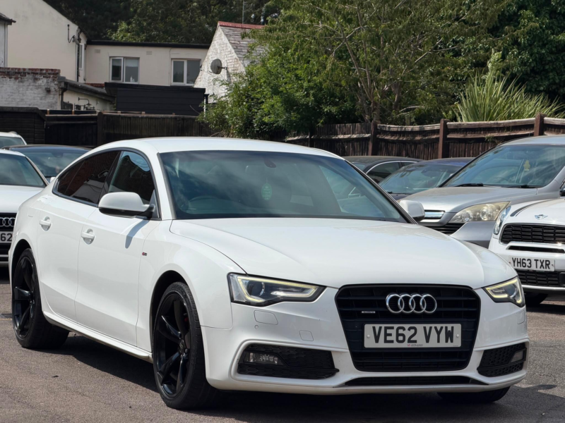 2013 Audi A5 2.0 Tdi Black Edition Sportback S Tronic Quattro Euro 5 (s/s) 5dr in White — image 1