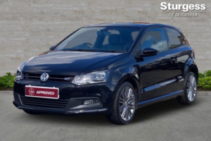 2017 Volkswagen Polo 1.4 Tsi Bluemotion Tech Act Bluegt DSG Euro 6 (s/s) 3dr in Black — image 3