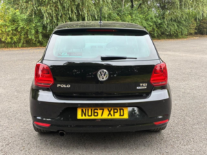 2017 Volkswagen Polo 1.2 Tsi Match Edition Hatchback 5dr Petrol Manual Euro 6 (s/s) (90 Ps) in Black — image 4