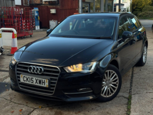 2015 Audi A3 1.6 Tdi Se Technik Sportback Euro 6 (s/s) 5dr in Black — image 2