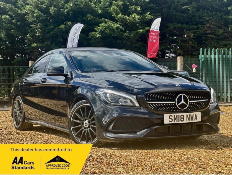 2018 Mercedes-Benz Cla 2.1 Cla220d Amg Line Coupe 7g-Dct Euro 6 (s/s) 4dr in Black — image 1
