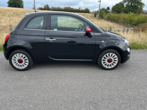 2022 Fiat 500 1.0 Mhev Red Hatchback 3dr Petrol Manual Euro 6 (s/s) (70 Bhp) in Black — image 2