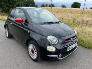 2022 Fiat 500 1.0 Mhev Red Hatchback 3dr Petrol Manual Euro 6 (s/s) (70 Bhp) in Black — image 3