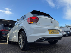 2018 Volkswagen Polo 1.0 Tsi R-Line DSG Euro 6 (s/s) 5dr in White — image 5