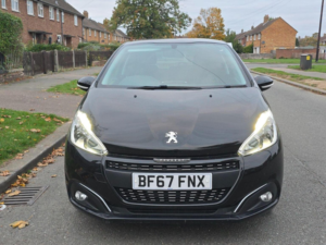 2017 Peugeot 208 1.2 Puretech Black Edition Euro 6 3dr in Black — image 2