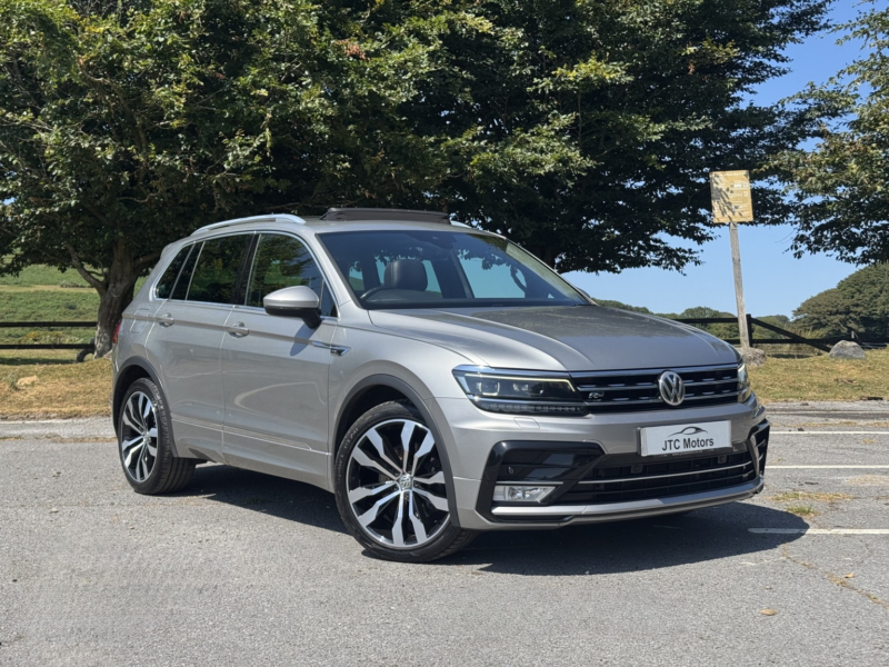 2017 Volkswagen Tiguan 2.0 Tdi 190 4motion R-Line 5dr Auto, Diesel, Silver + Leather Interior in Silver — image 1