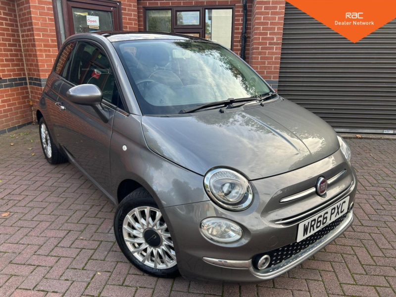 2016 Fiat 500 1.2 Lounge Euro 6 (s/s) 3dr in Grey — image 1