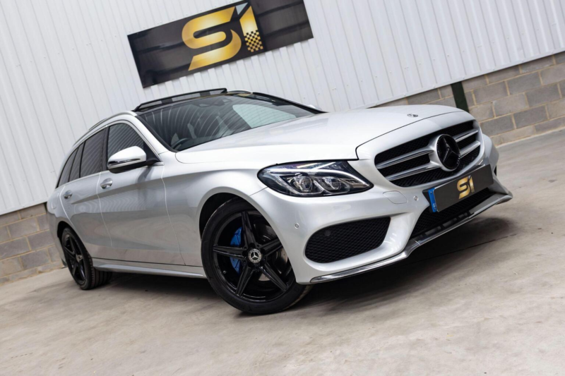 2018 Mercedes-Benz C Class 2.1 C220d Amg Line (premium Plus) G-Tronic+ 4matic Euro 6 (s/s) 5dr in Silver — image 1