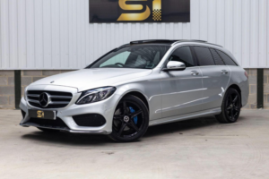 2018 Mercedes-Benz C Class 2.1 C220d Amg Line (premium Plus) G-Tronic+ 4matic Euro 6 (s/s) 5dr in Silver — image 3