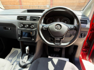 2021 Volkswagen Caddy Maxi Life 4 SEAT Auto Wheelchair Accessible Disabled Access Vehicle Wav in Red — image 2