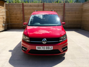 2021 Volkswagen Caddy Maxi Life 4 SEAT Auto Wheelchair Accessible Disabled Access Vehicle Wav in Red — image 4