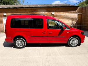 2021 Volkswagen Caddy Maxi Life 4 SEAT Auto Wheelchair Accessible Disabled Access Vehicle Wav in Red — image 6