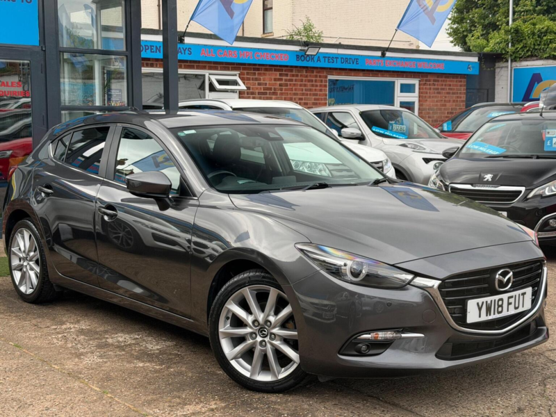 2018 Mazda Mazda3 2.0 Skyactiv-G Sport Nav Euro 6 (s/s) 5dr in Grey — image 1