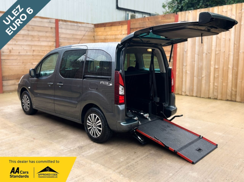 2017 Peugeot Partner Tepee 5 SEAT Wheelchair Accessible Disabled Access Vehicle Wav in Grey — image 1