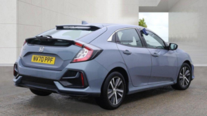 2021 Honda Civic 1.0 Vtec Turbo Se CVT Euro 6 (s/s) 5dr in Grey — image 4
