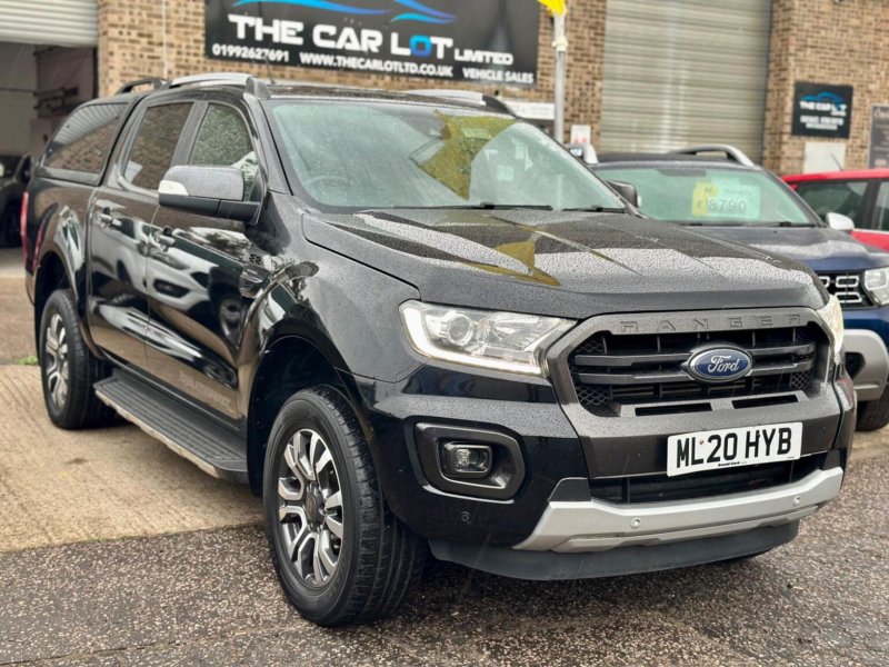 2020 Ford Ranger 2.0 Ecoblue Wildtrak Auto 4WD Euro 6 (s/s) 4dr in Black — image 1