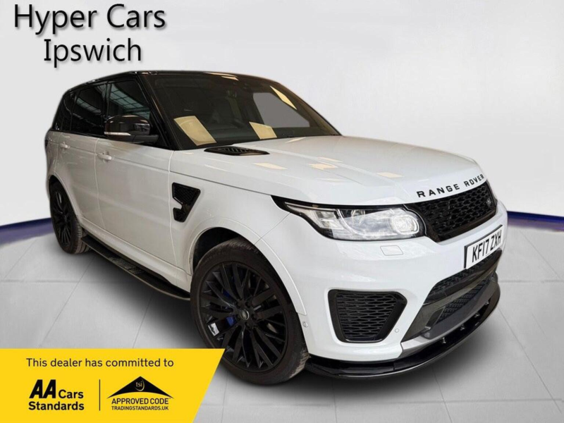 2017 Land Rover Range Rover Sport 5.0 V8 Svr Auto 4WD Euro 6 (s/s) 5dr in White — image 1