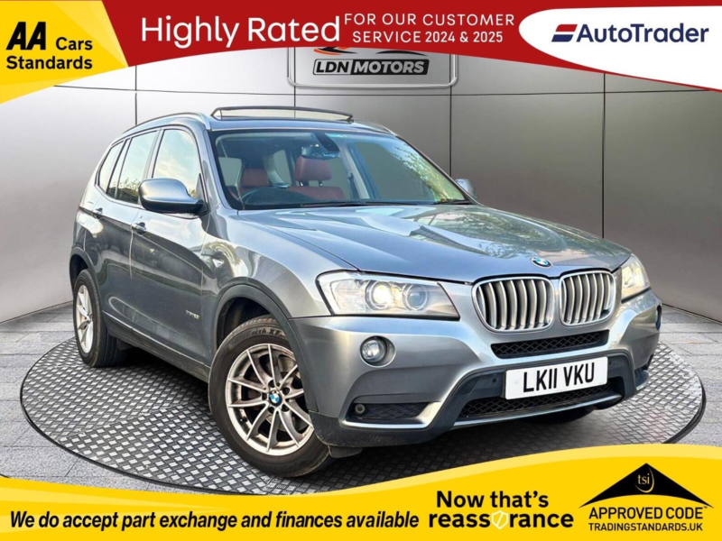 2011 BMW X3 3.0 Xdrive Euro 5 Sunroof Automatic 5dr in Grey — image 1