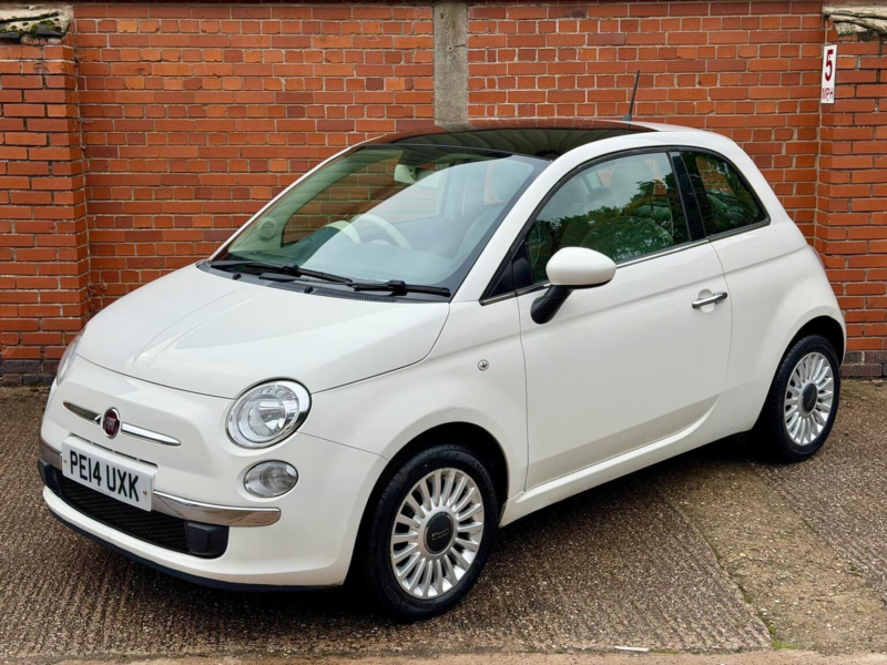2014 Fiat 500 1.2 Lounge Euro 6 (s/s) 3dr in White — image 1