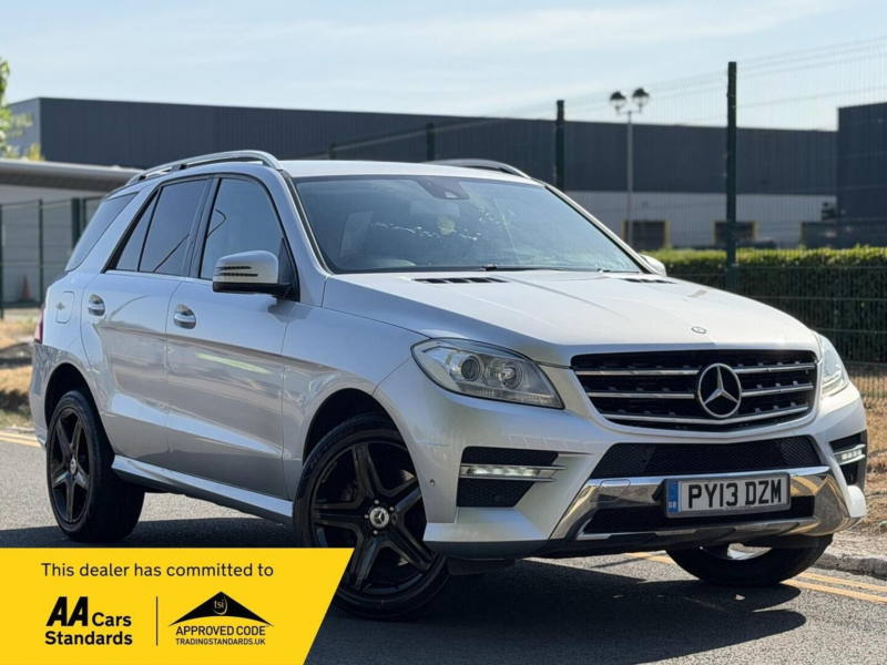 2013 Mercedes-Benz M Class 3.0 Ml350 V6 Bluetec Amg Sport G-Tronic 4WD Euro 6 (s/s) 5dr in Silver — image 1