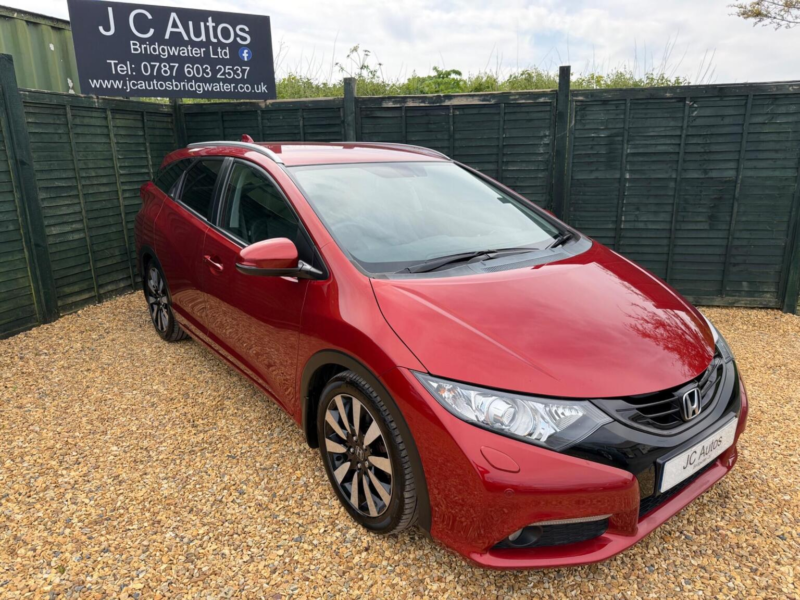 2014 Honda Civic 1.6 I-Dtec Ex Plus Tourer Euro 5 (s/s) 5dr in Red — image 1