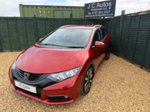 2014 Honda Civic 1.6 I-Dtec Ex Plus Tourer Euro 5 (s/s) 5dr in Red — image 4