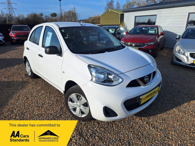 2015 Nissan Micra 1.2 Visia Euro 5 5dr in White — image 1