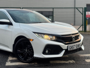 2017 Honda Civic 1.0 Vtec Turbo Ex Euro 6 (s/s) 5dr in White — image 2