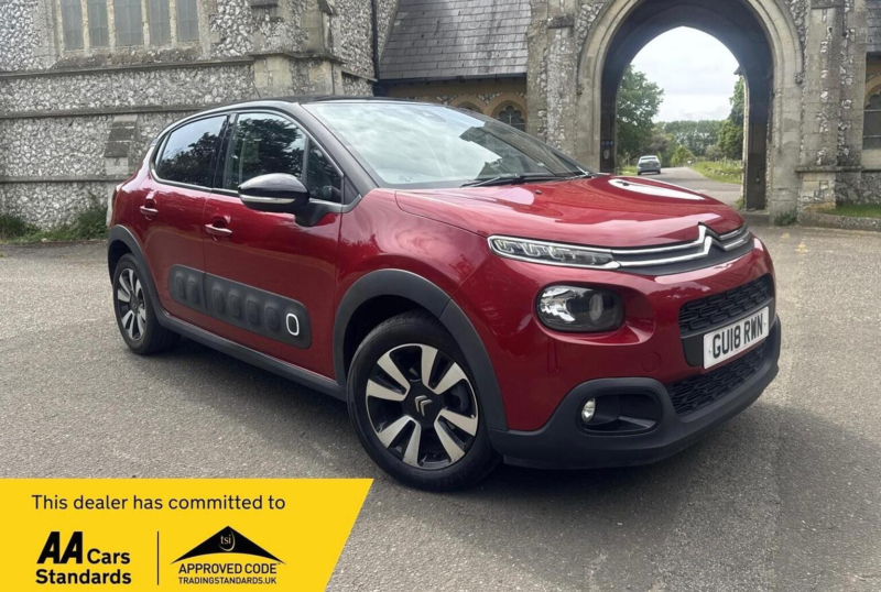2018 Citroen C3 1.2 Puretech Flair Euro 6 (s/s) 5dr in Red — image 1
