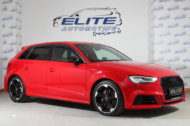 2017 Audi S3 2.0 Tfsi Black Edition Sportback 5dr Petrol S Tronic Quattro Euro 6 (s/s) (310 Ps) in Red — image 1