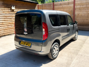 2020 Fiat Doblo 4 SEAT Passenger Up Front Side Entry Wheelchair Accessible Disabled Access Vehicle Wav in Grey — image 6