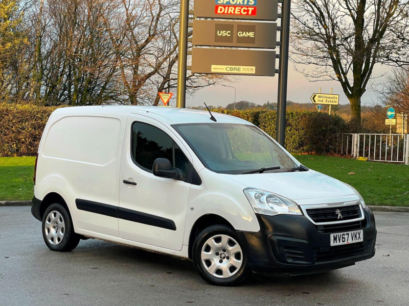 2017 Peugeot Partner 1.6 Bluehdi 854 Professional L1 5dr in White — image 1