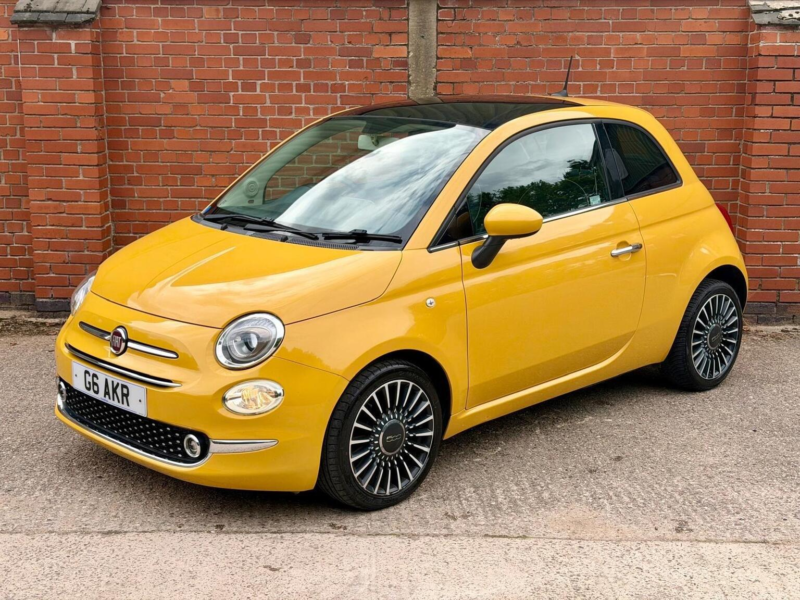 2017 Fiat 500 0.9 Twinair Lounge Euro 6 (s/s) 3dr in Yellow — image 1