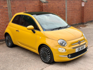 2017 Fiat 500 0.9 Twinair Lounge Euro 6 (s/s) 3dr in Yellow — image 2