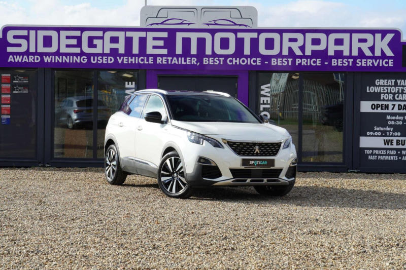2018 Peugeot 3008 1.6 Puretech Gt Line Premium Eat Euro 6 (s/s) 5dr in White — image 1